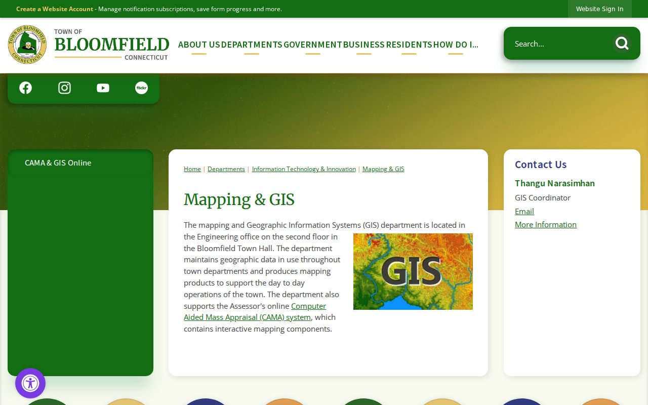 Bloomfield street directory GIS mapping office
